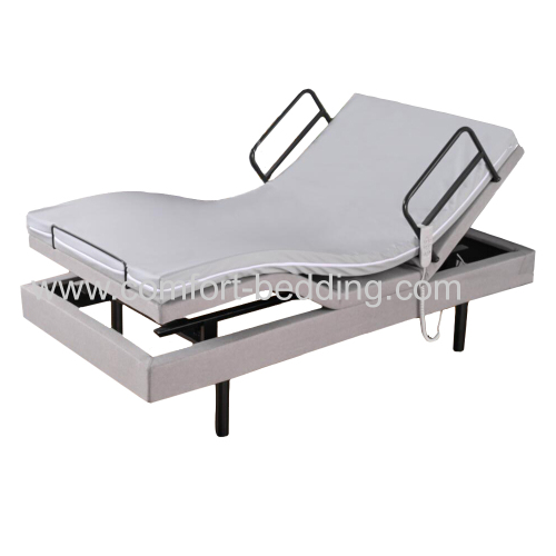 Factory price hospital nursing bed healthcare bed with hand rails best adjustable bed