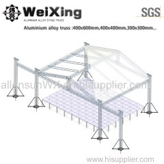 Event Lighting Spigot DJ System Aluminum Stage Frame Structure Portable Mobile Box Truss