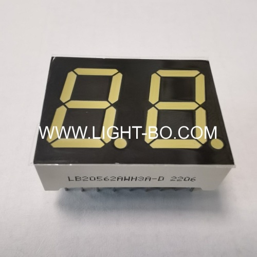 Ultra White common anode 2-Digits 0.56inch 7 Segment LED Display for home appliances