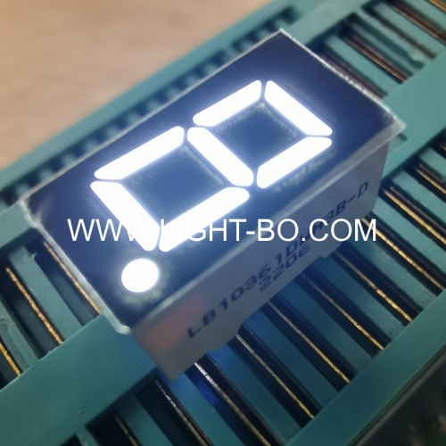 Ultra white Single digit 9.2mm (0.36 ) common cathode 7 Segment LED Display