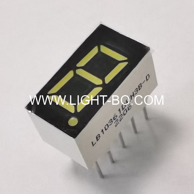 Ultra white Single digit 9.2mm (0.36") common cathode 7 Segment LED Display