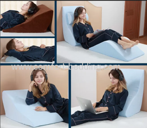 Konfurt Wedge Pillow Memory Foam Pillow Backrest Lumbar Support for Pregancy Using