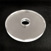 Laser drilling circular clear quartz plate sheet with hole optical quartz glass plate disc