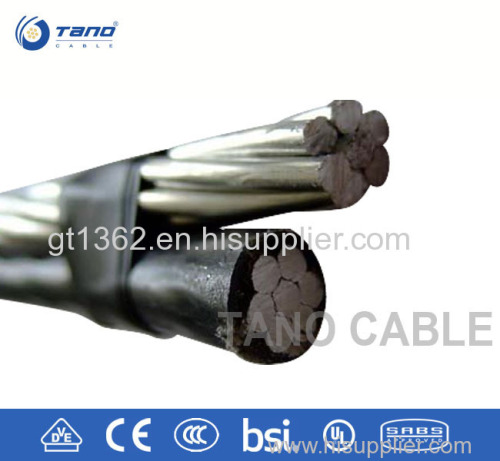 Duplex Overhead Drop Service Cable Aerial Bundle Cable