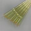 Various Sizes High-temperature Quartz Tubes Yellow quartz glass tube silica lazer quartz tubes