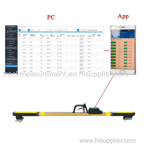 BT Connection Digital Track Gauge with Data Logging System