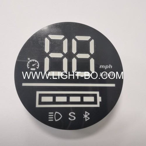 Multicolour Round 7 Segment LED Display Module for Electric Motorcycle Vehicle