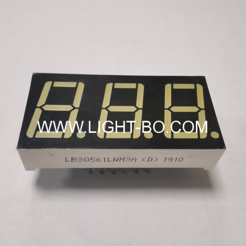 Ultra Bright White Triple Digit 0.56  7 Segment LED Display common cathode for Instruments