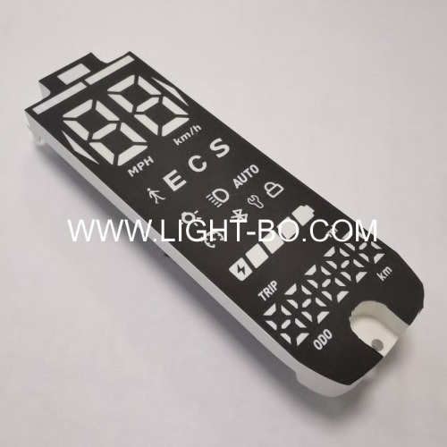 4 PINs Ultra white/blue customized 7 segment led display for Electric bike/Electric behicle