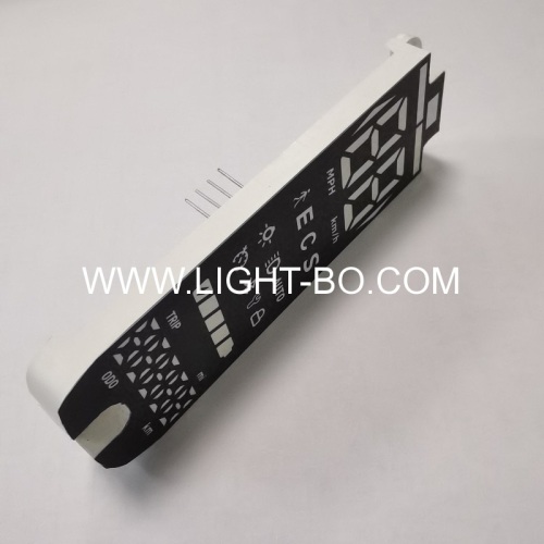 4 PINs Ultra white/blue customized 7 segment led display for Electric bike/Electric behicle