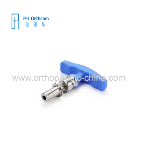 T Handle Torque Limiter Blue Silicon Gel Spinal System Instruments Set Pedicle Screws Instruments Torque Instruments