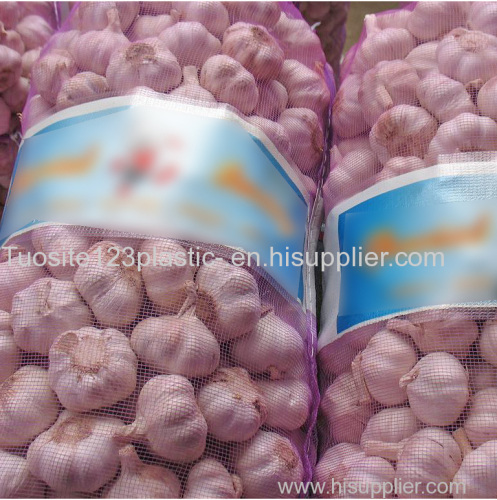 leno 40KG /50KGS 55*95 60*100CM Purple Packing Garlic mesh bag