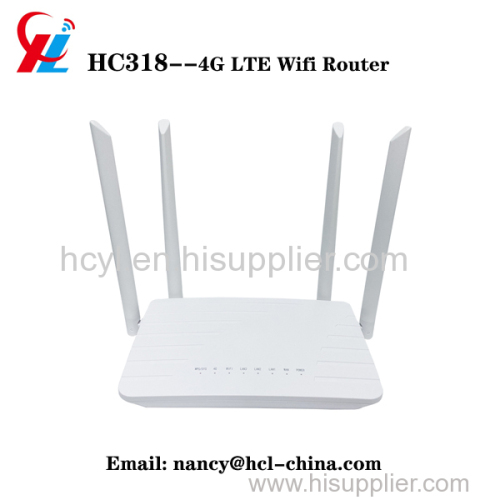 OEM MTK7620 300Mbps Openwrt 4G LTE Modem Wireless Router With SIM Card Slot