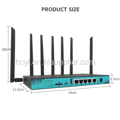 5G Modem Router MTK7621 Gigabit Dual Band 1200Mbps 4G 5G CPE Routers with SIM Card Slot