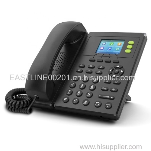 VoIP Phone Business IP Telephone with 3 SIP PoE & 2.4G WiFi Connection