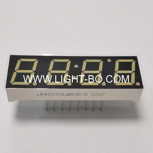 Ultra bright white 0.39inch 4 Digit LED Clock Display common cathode for home appliances