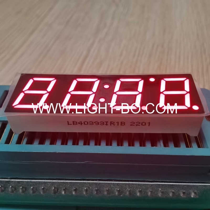 Super bright red 0.39inch 4-Digits 7 Segment LED Display common anode for instrument panel