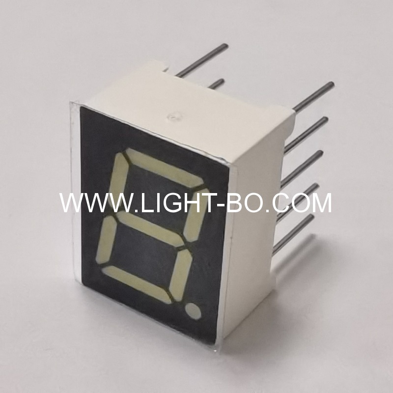 Ultra bright white 9.9mm (0.39") common anode white 7 segment led display for instrument panel