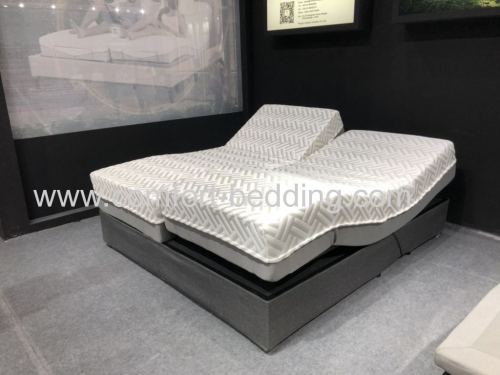 Electric adjustable bed with mattress combo wireless remote German Okin Motors