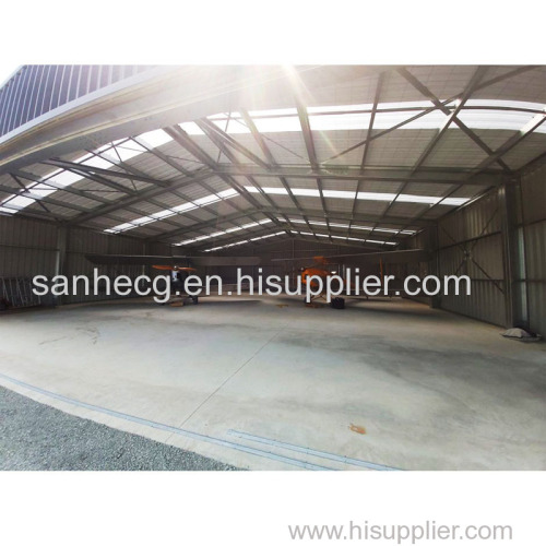 Prefabricated Modular steel structure Cheap aircraft steel hangar