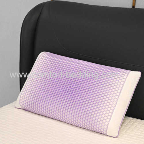 Konfurt Purple Cooling Gel Memory Foam Pillow with TPE Pillowcase