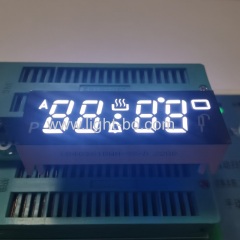 Ultra white 4 Digit Oven Timer 7 Segment LED Display common anode with Operating Temperature +120C