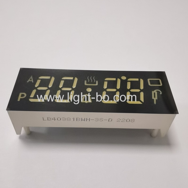 Ultra White 4 Digit 7 Segment LED Display Common Anode for Digtial oven timer controller