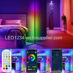 Indoor Home Decor Smart Corner Floor Standing Standard Lamp Lighting Modern Stand Floor Light LED RGB Floor Lamps