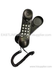 Portable Slim Handset Wall Corded Phone Analog Hotel Telephone Set