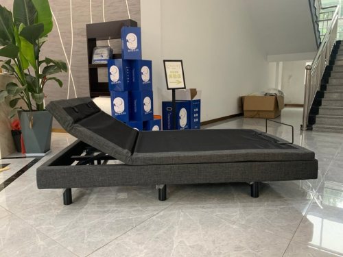 Head tilt electric adjustable bed base with german okin motors with wireless remote