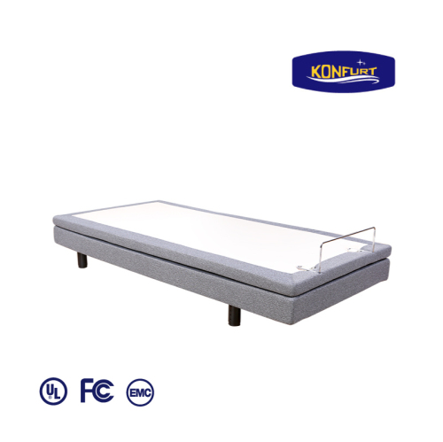 Massage adjustable bed with wall hugger