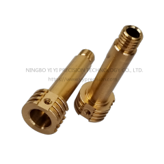 high precision non-standard hardware parts copper shaft for military industry