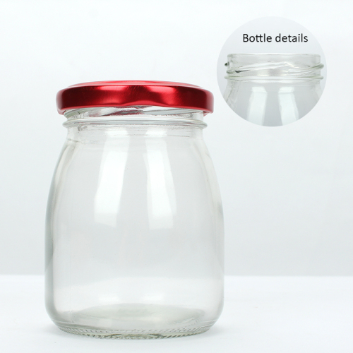 Wide mouth air tight mason glass jars and bottles smooth glass mason jar for food