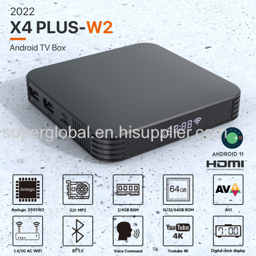 Wholesale Android 11 TV Box Amlogic OTT Box Smart TV Box Set Top Box Factory Price