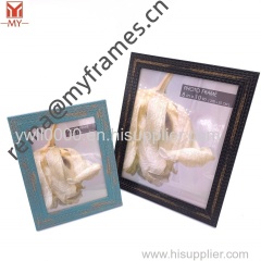 Factory Price Leaf Splicing Embossing Design Photo Frame Square and Stand Plastic Photo Frame Home Decoration