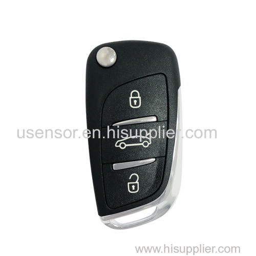 3 Buttons 433.92MHz Peugeot 307 408 Original Flip Remote Key