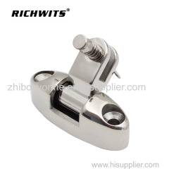 Bimini Top Fitting stainless steel Swivel Deck Hinge Boat Deck Hinge 90 Degree Pin Marine Hardware boat hardware