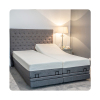 Electric Adjustable bed with memory foam mattress split king size wall hugger