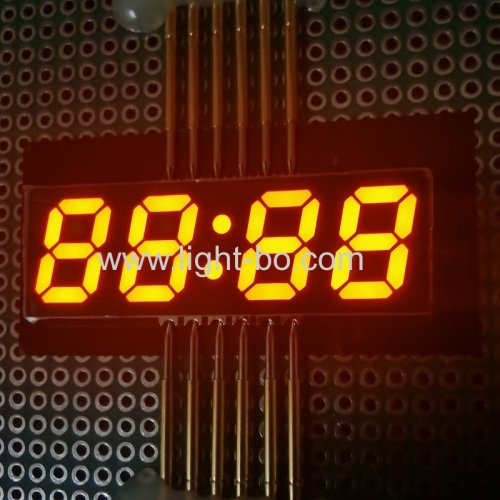 Ultra thin Orange Color common cathode 0.4inch 4 Digit SMD LED Clock Display