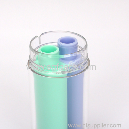 30ml 50ml 100ml Wholesale Custom Cosmetic Packaging Dual Chamber Plastic Lotion Bottle For Cosmetics