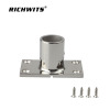 Boat Accessories Marine Hardware 22MM 25MM 316 stainless steel Boat Hand Rail Fitting 90 Degree Rectangular Stanchion Ba