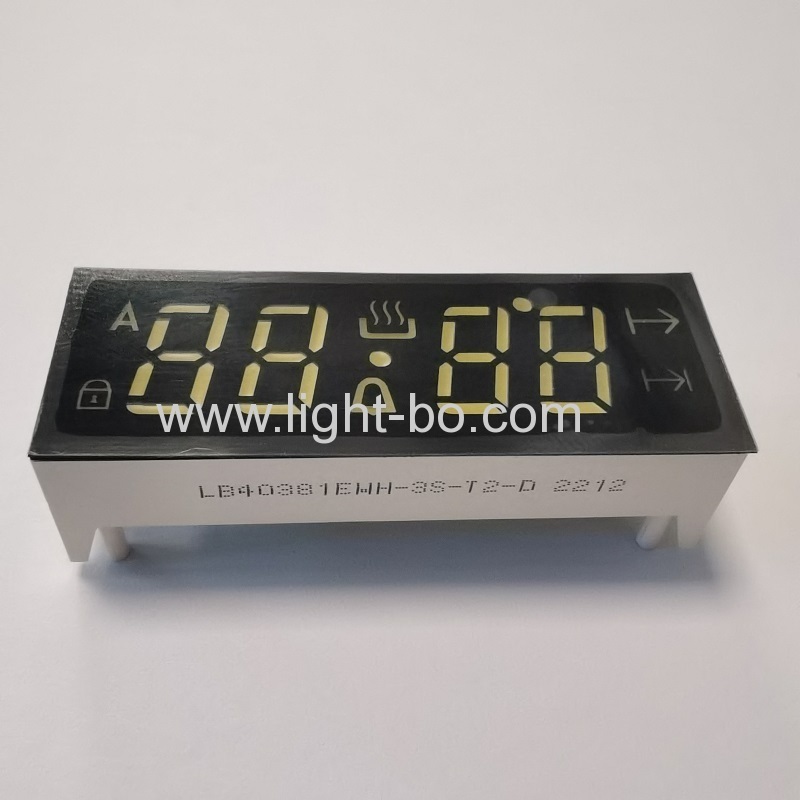 4 Digit 7 Segment LED Display common cathode Ultra White for Oven Timer Control