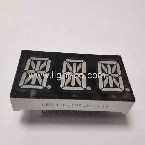 Ultra Red Triple Digit 0.54  Alphanumeric LED Display 14 Segment Common anode for Instrument Panel