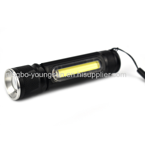 Magnetic Adjustable Zoomable Torch Lamp High Powerful Aluminum LED Torch Lights with COB