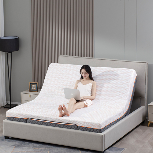 Bedroom Furniture Twin XL Okin Motor Massage Electric Adjustable Mattress with Organic Cotton Cover