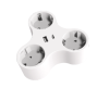 3 Outlets European Type Power Strip Plug With USB 1A 1C