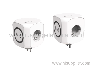 3 Outlets Power Board Wireless Charger EU FR