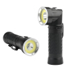 90 degree folding COB rechargeable flashlight