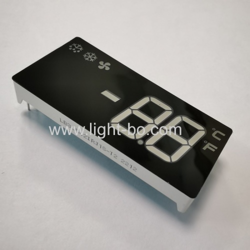 Red/ Green 2 Digit 7 Segment LED Display with minus sign for Digital Refrigerator Controller