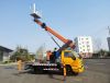 4x2 JMC double cabin aerial work trucks 32 meters lifting aerial ladder truck for sale